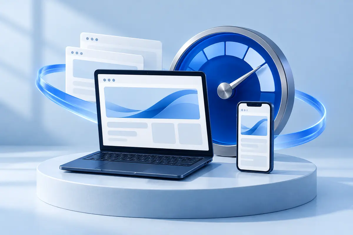 Minh họa theo dõi hiệu năng và bảo trì website định kỳ